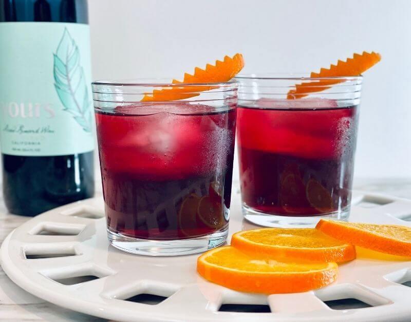 Non-Alcoholic Red Wine Negroni