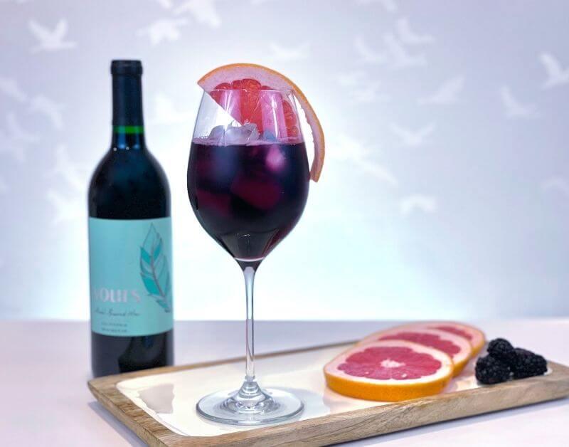 Ruby Red Non-Alcoholic Red Wine Spritz
