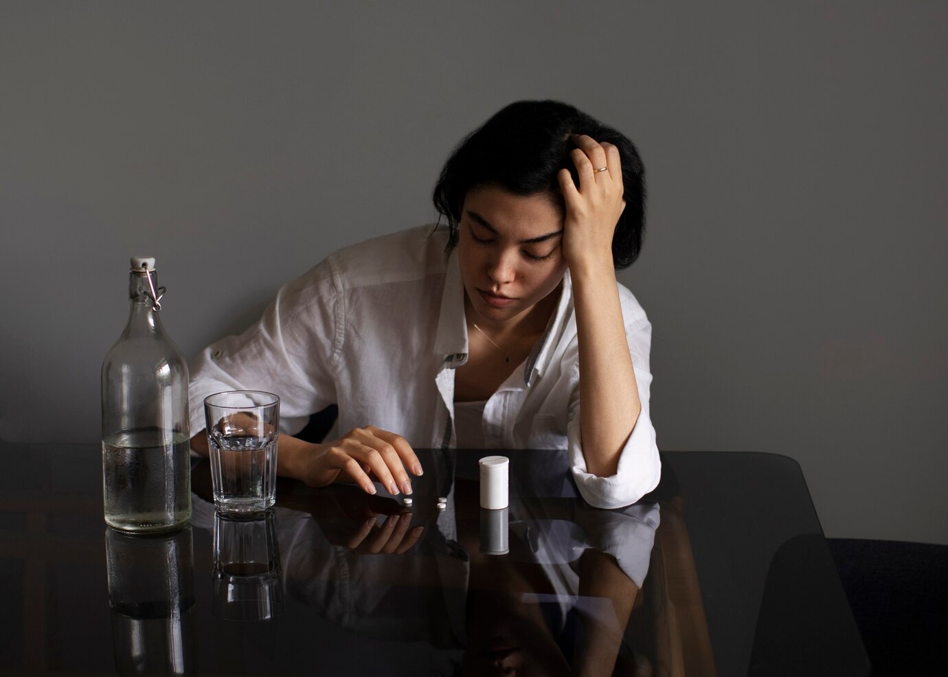 young woman dealing with anxiety