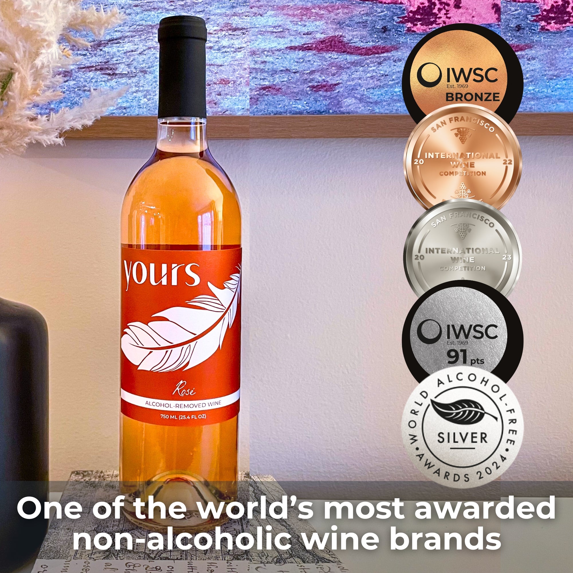 YOURS Non-Alcoholic Wine Seasonal Rosé