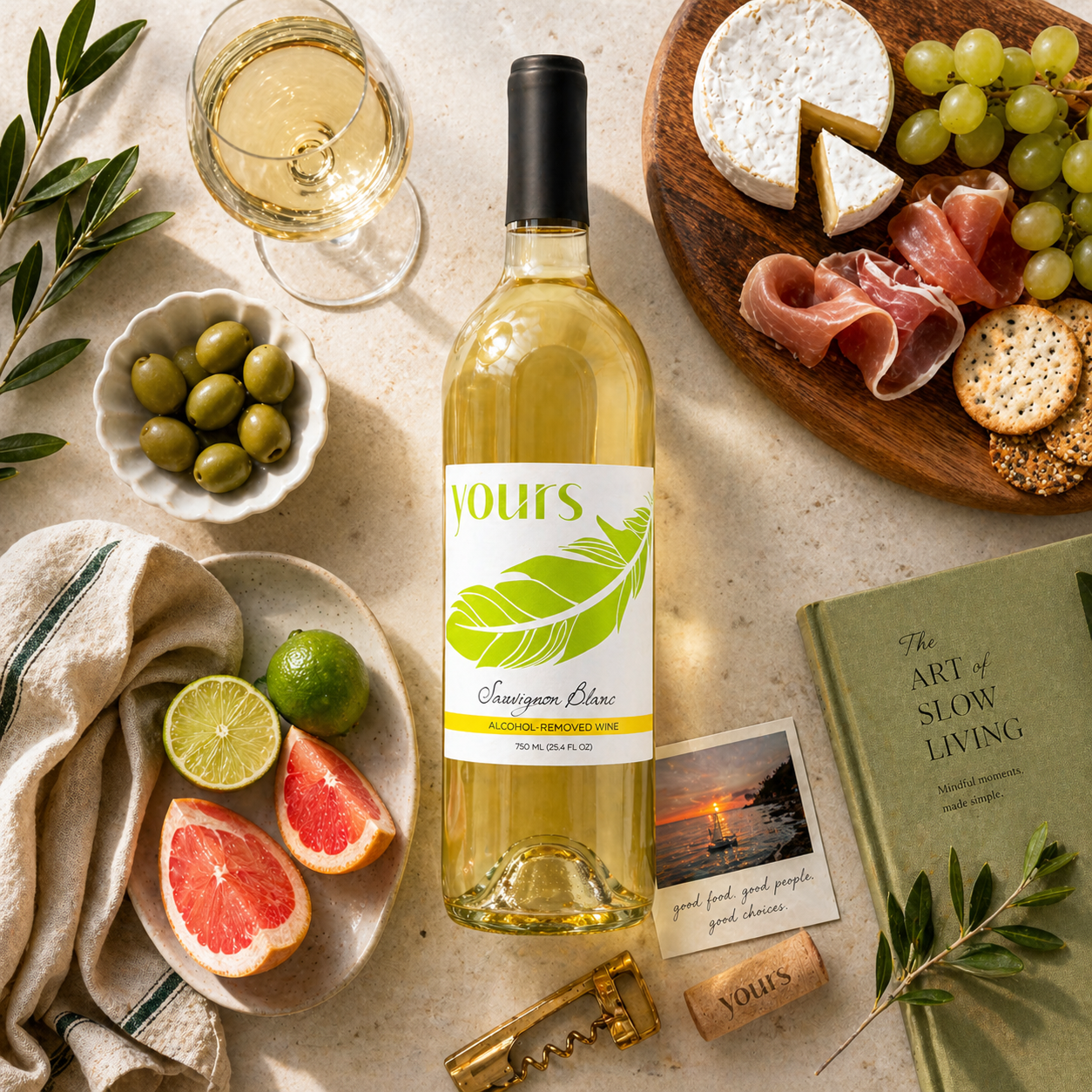 YOURS Non-Alcoholic Wine Washington Sauvignon Blanc