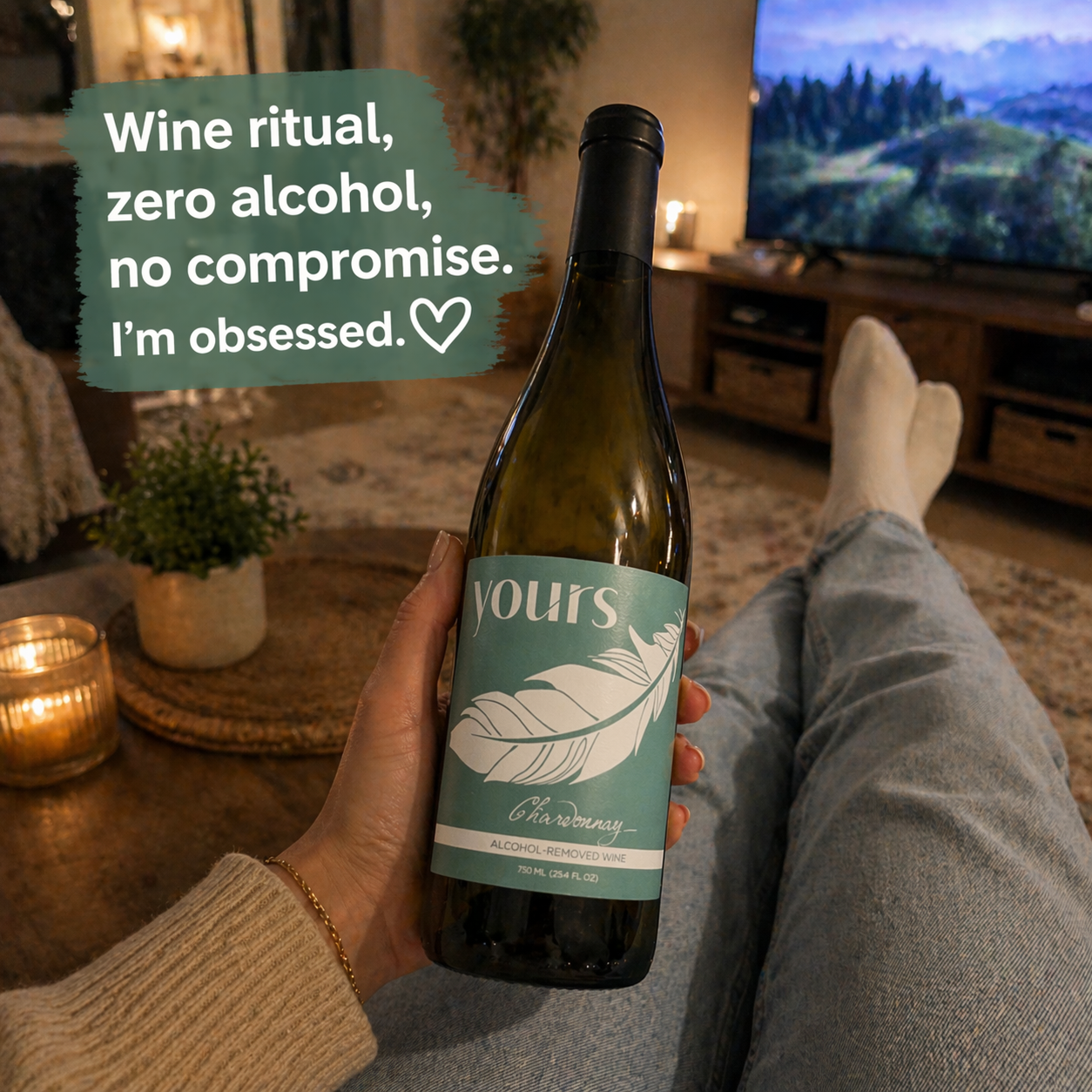 YOURS Non-Alcoholic Wine California Chardonnay