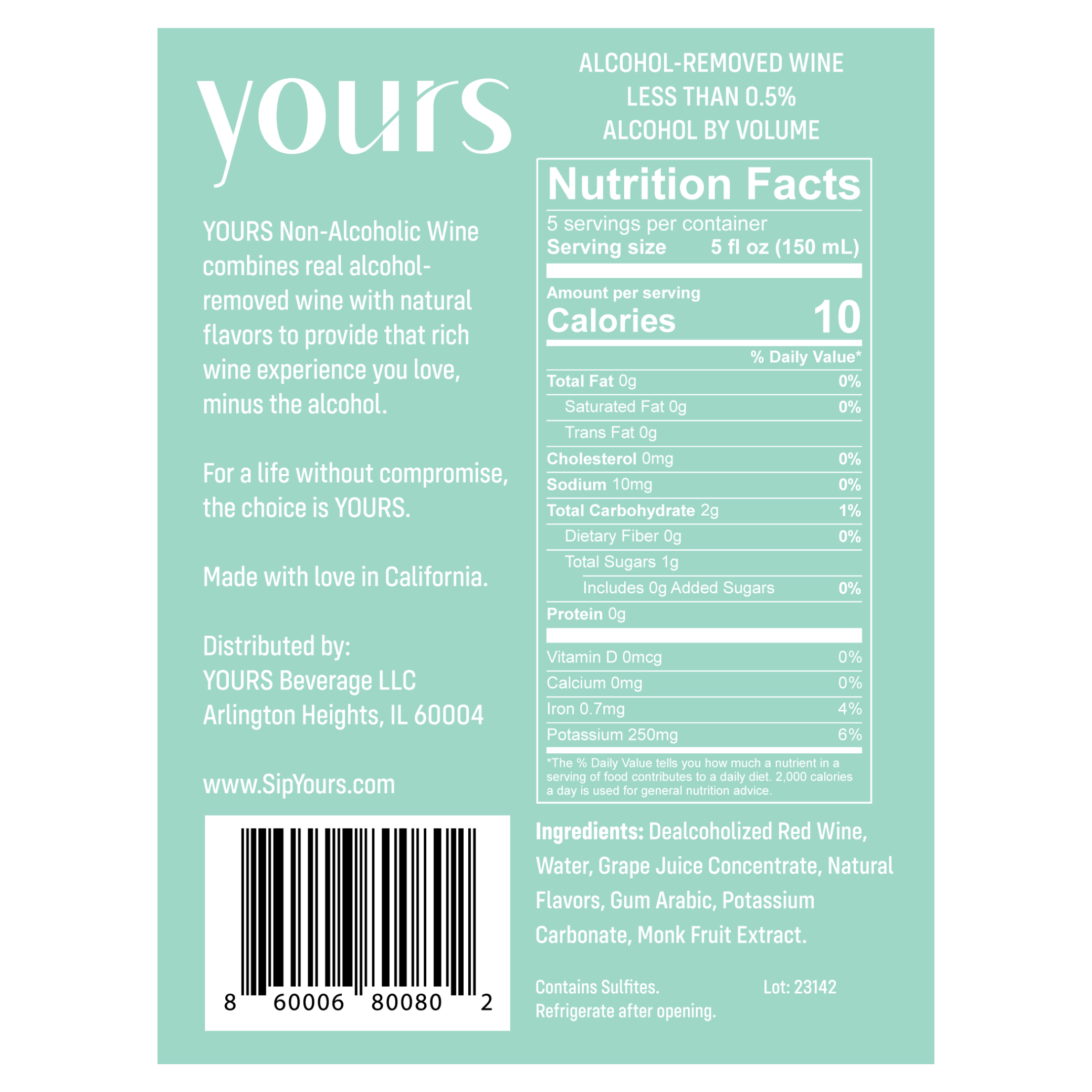 YOURS Non-Alcoholic Wine Kit