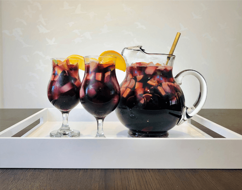 Non-Alcoholic Red Sangria Drink
