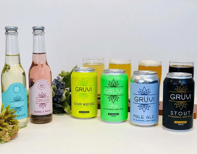 Gruvi Non-Alcoholic Beers and Wines