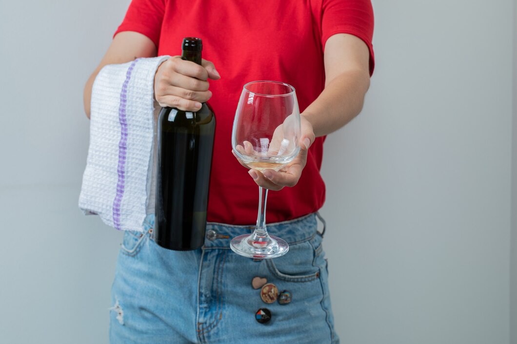 man holding a wine