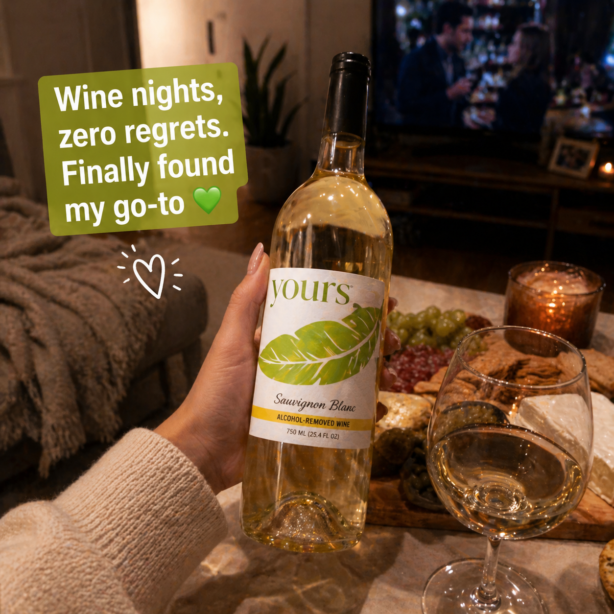 YOURS Non-Alcoholic Wine Washington Sauvignon Blanc