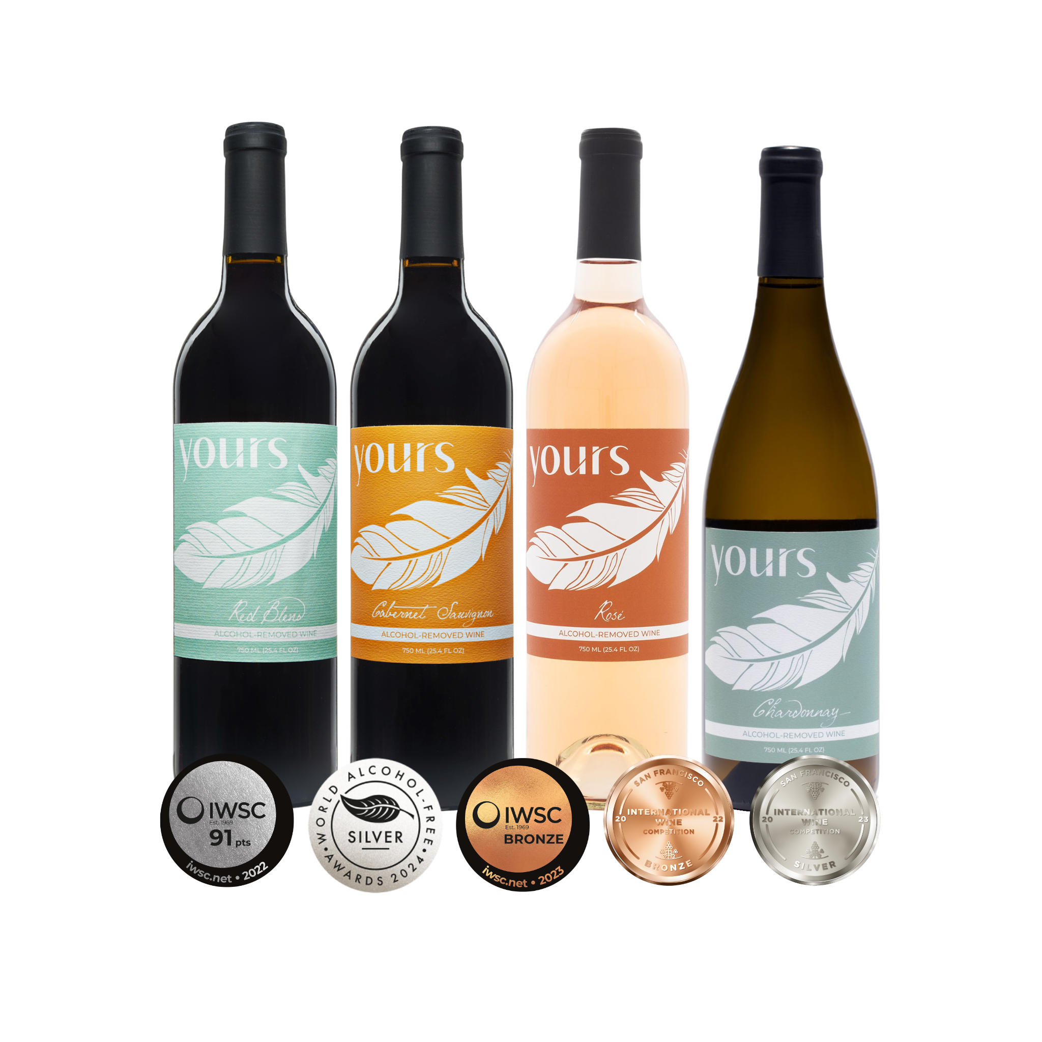 Non-alcoholic wine sampler pack