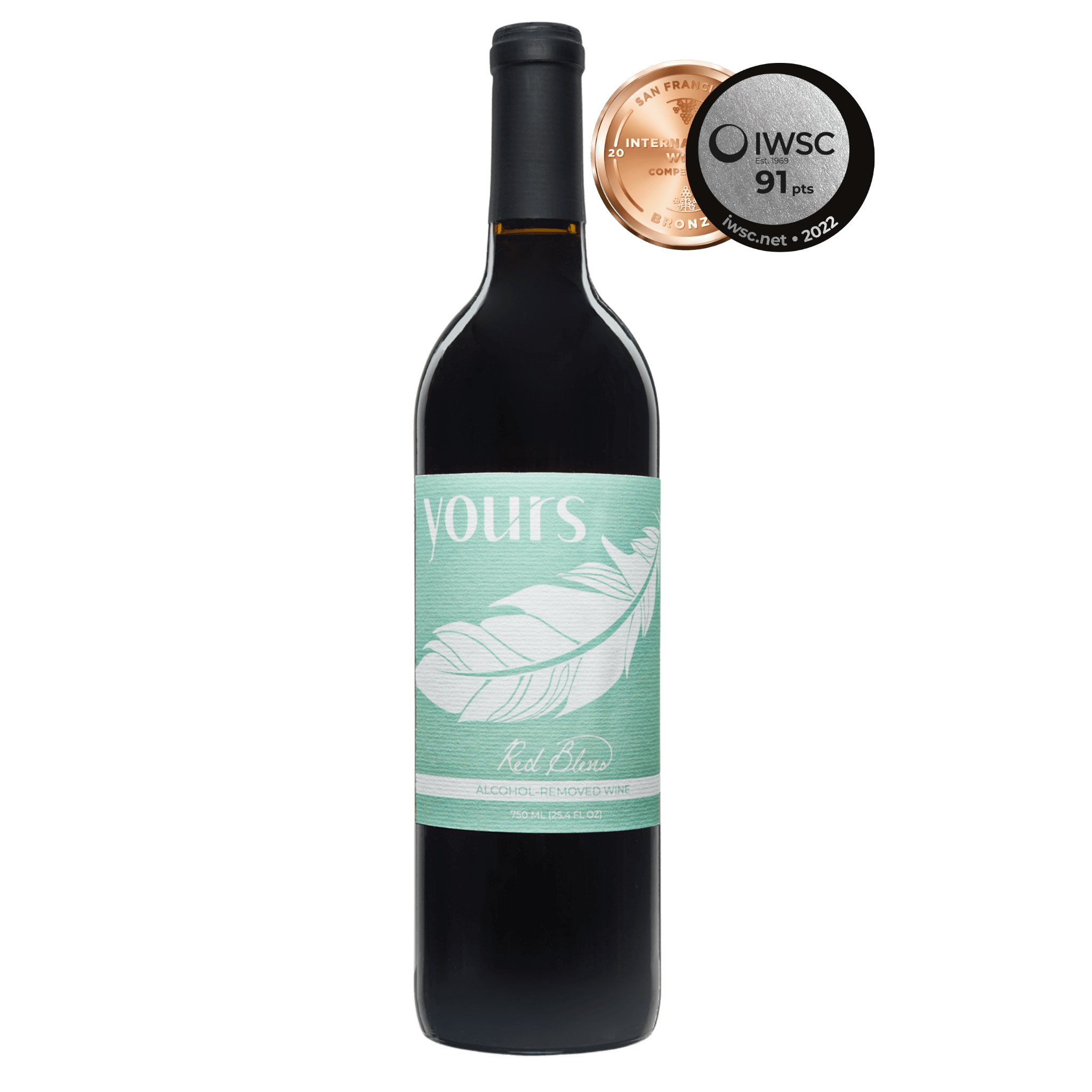 YOURS Non-Alcoholic Award Winning California Red Blend Wine