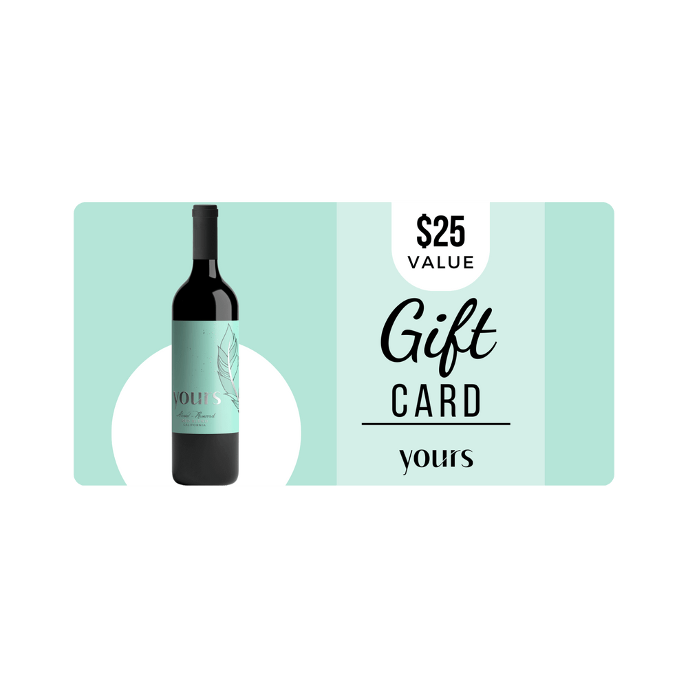 YOURS NonAlcoholic Wine Gift Card YOURS NonAlcoholic Wine